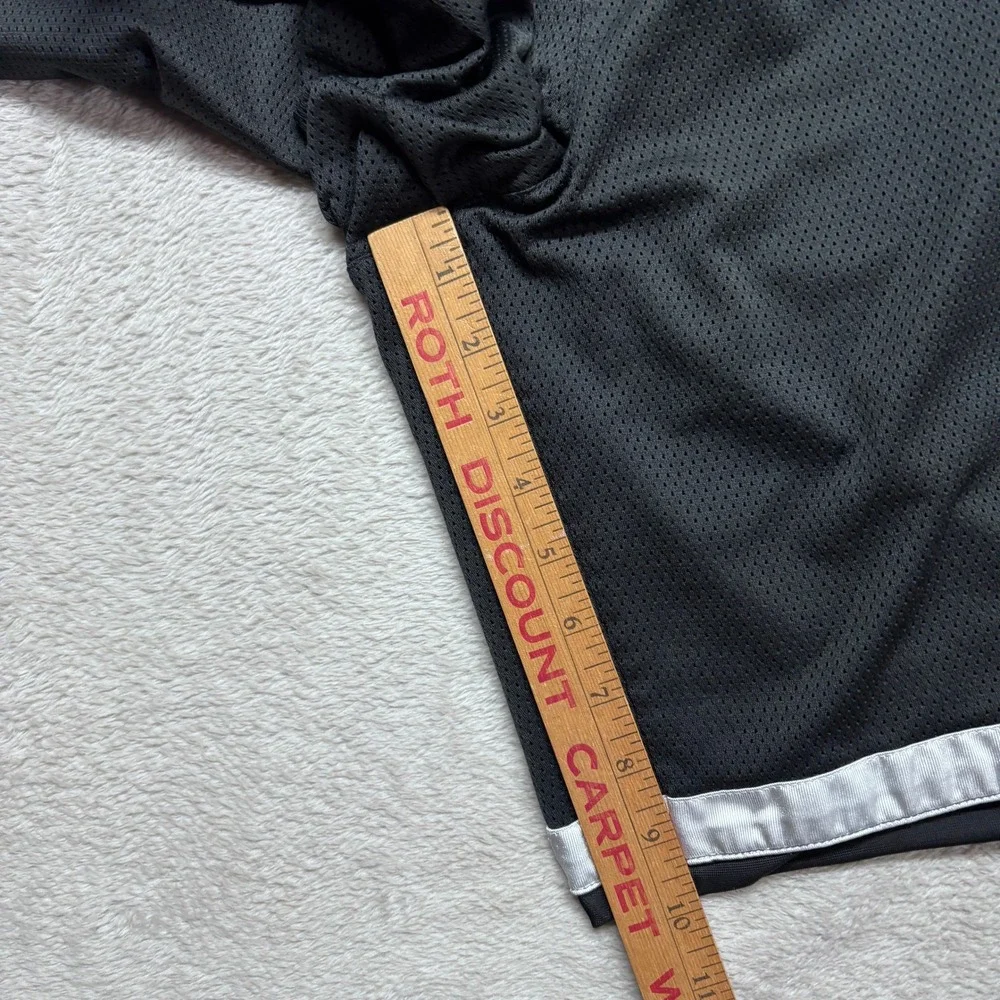 Y2K Nike Mens XXL 2XL Basketball Shorts Black White Dazzle Mesh Athletic